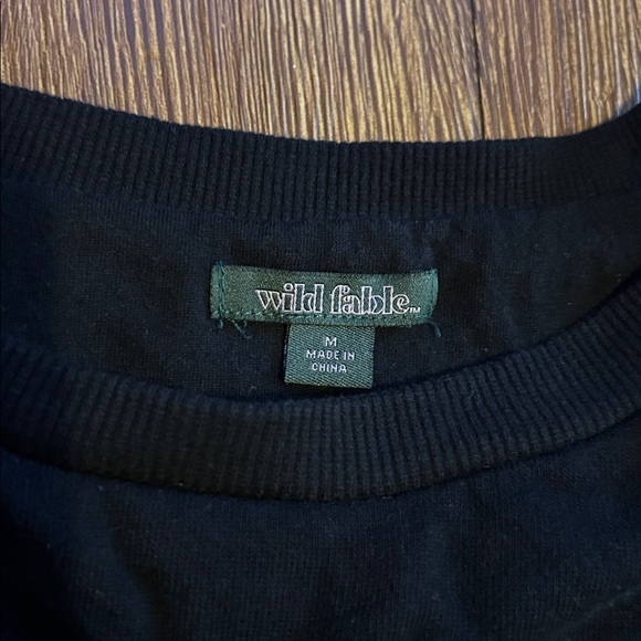 Wild Fable Women's Bubble Hem
Sweatshirt Black Size Medium - Picture 5 of 9